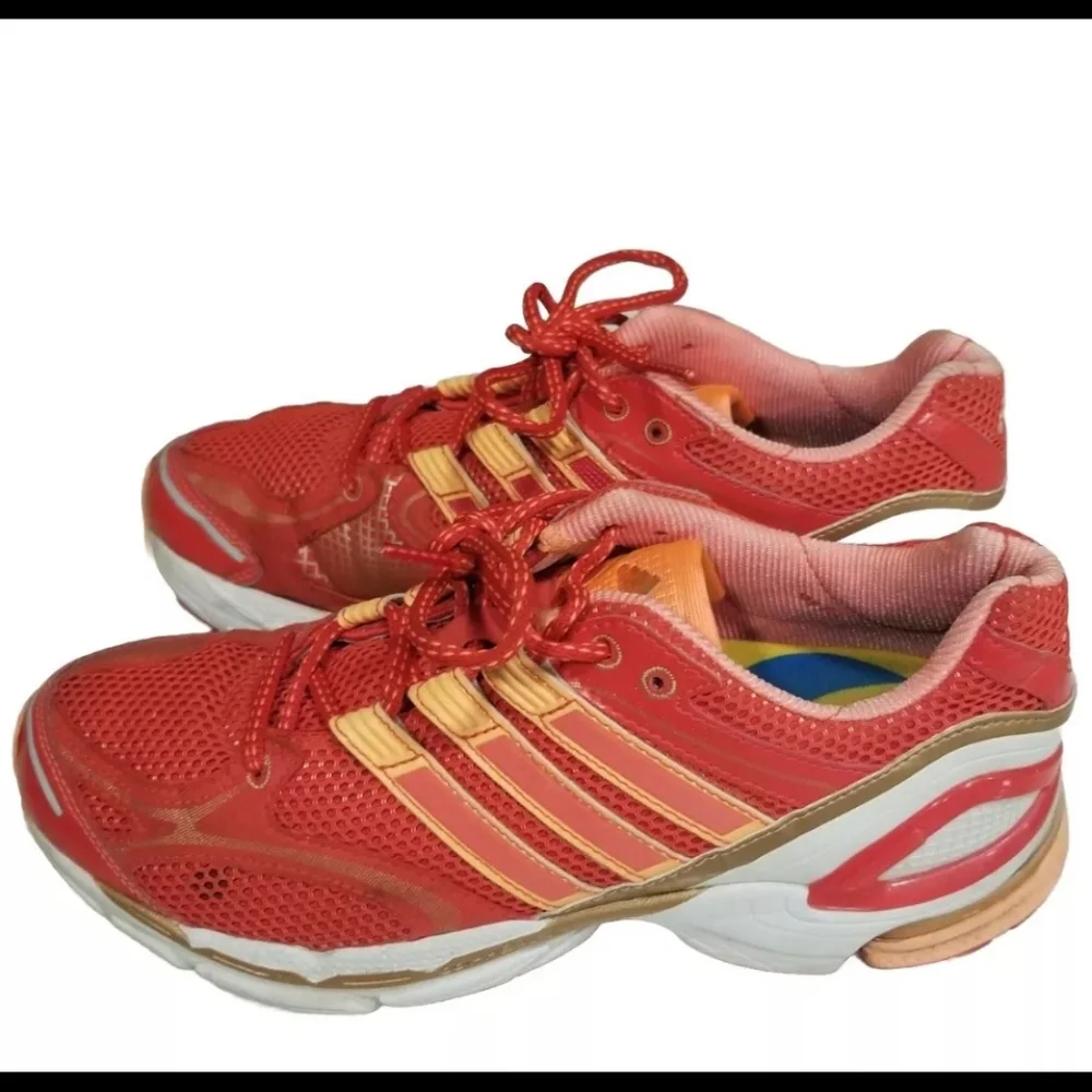 EUC Adidas Adiprene Formotion Men's Running Sneakers Size 8.5 Orange/White - Picture 7 of 10
